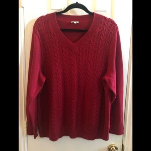 Talbots Red Sweater, Size 3X, Great preowned condition